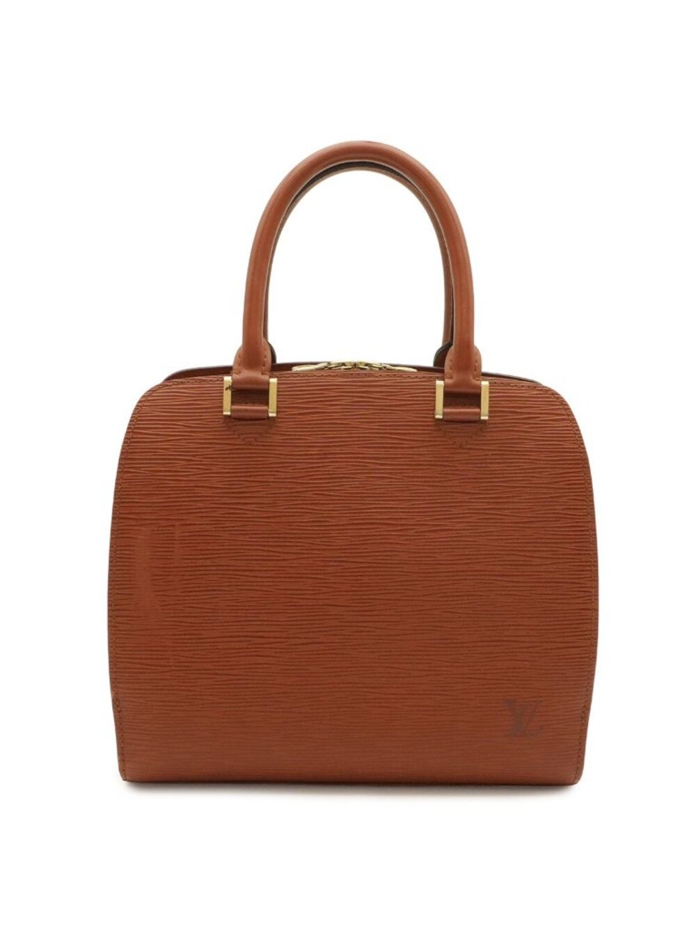 Louis Vuitton Epi Pont Neuf Handbag Leather Kenya Brown Gold